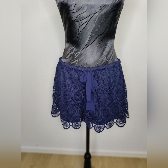 HeartSoul Pants - HeartSoul Navy Blue Women's Shorts